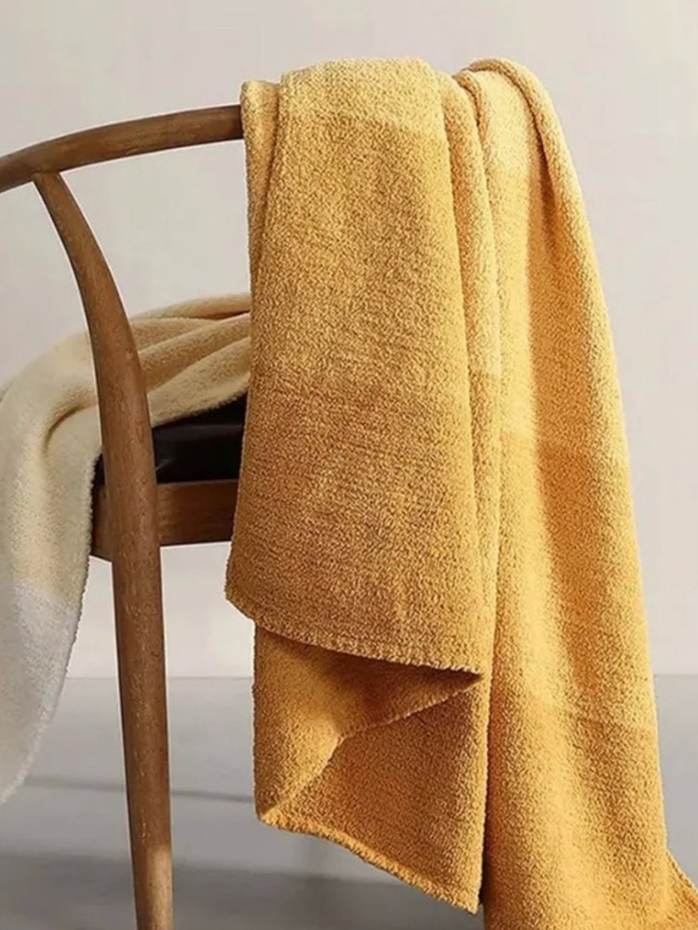 Sunday Citizen Snug Ombré Oversized Lightweight Throw Gold EUC 75x52 Rare